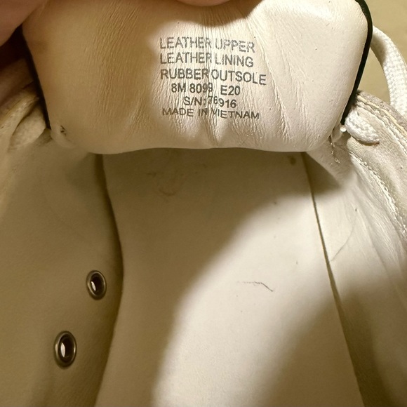 Tory Burch Olive and White Sneakers with Yellow Detail - Picture 6 of 6